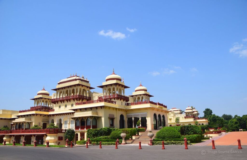 Rambagh Palace, Jaipur 5 star hotel in india