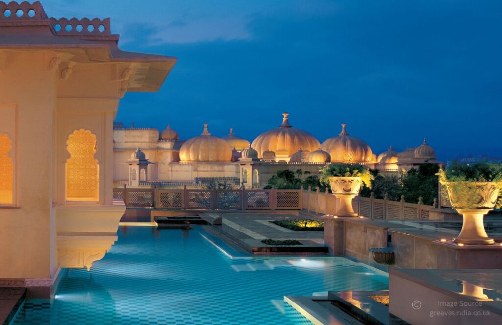 The Oberoi Udaivilas Rajasthan 5 star hotel in india